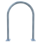 Round hoops of steel tube |  48 mm x 2,5 mm | to be fixed by plugs | without cross bar | total width: approx. 650 mm | hot-dip galvanized